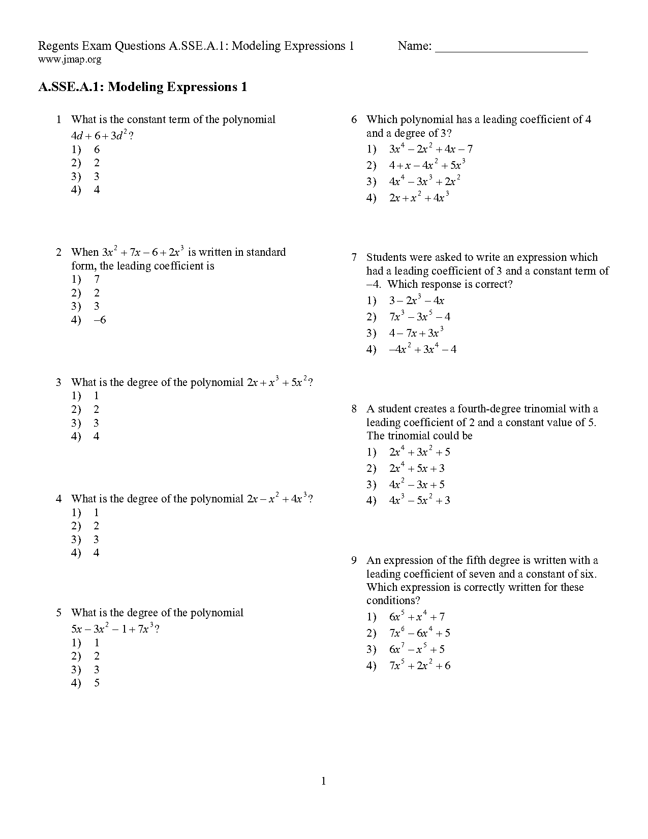 define constant term in algebra