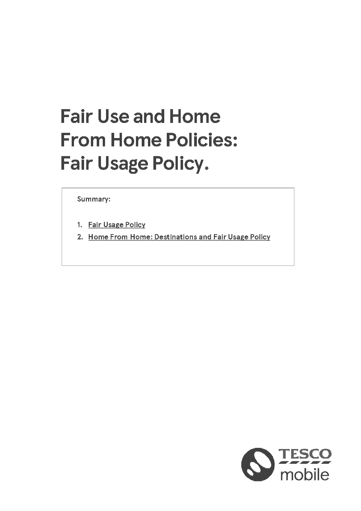 fair use policy unlimited texts