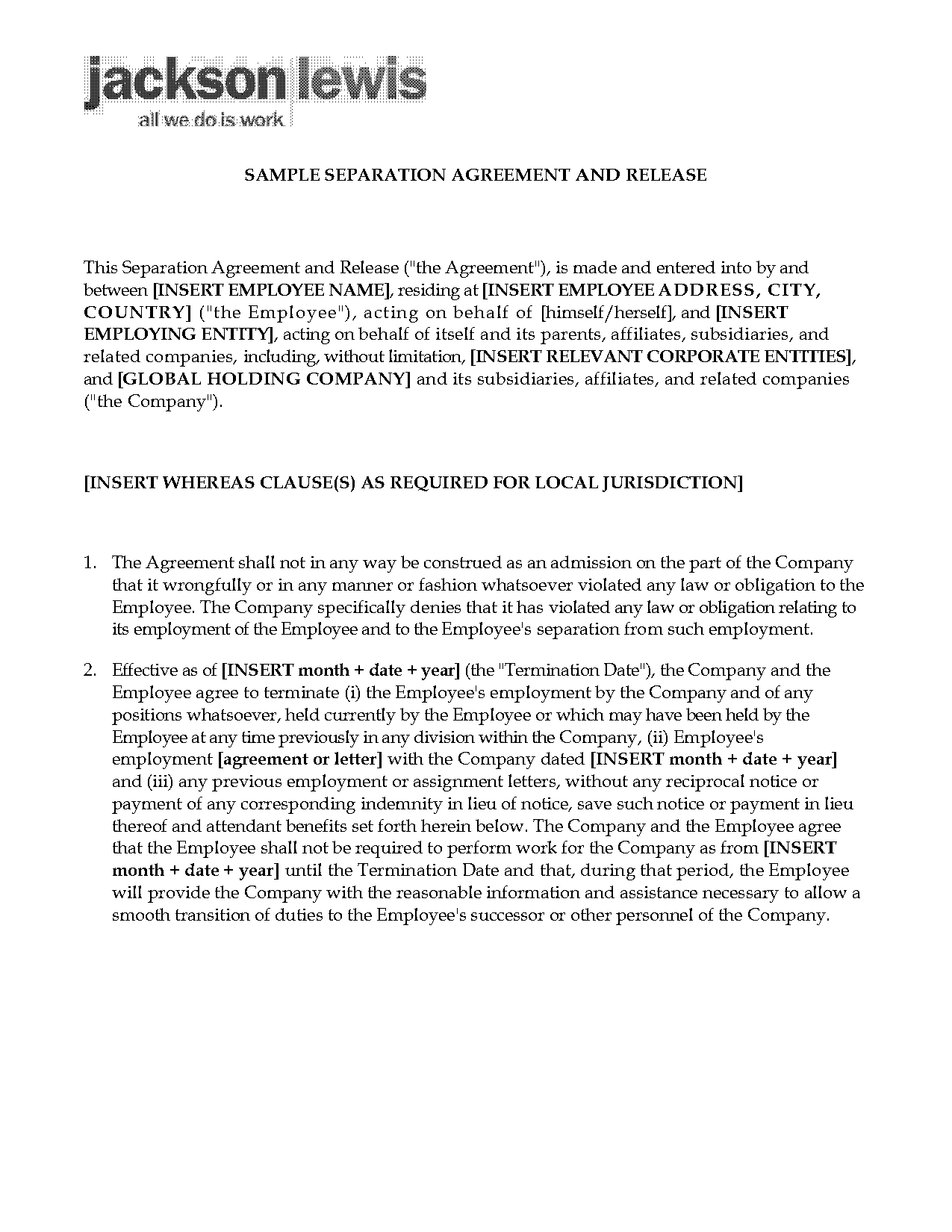 sample letter to employee to return company property