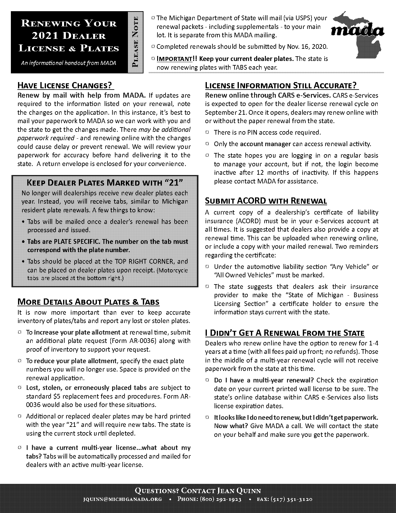 how to renew your license plate in michigan