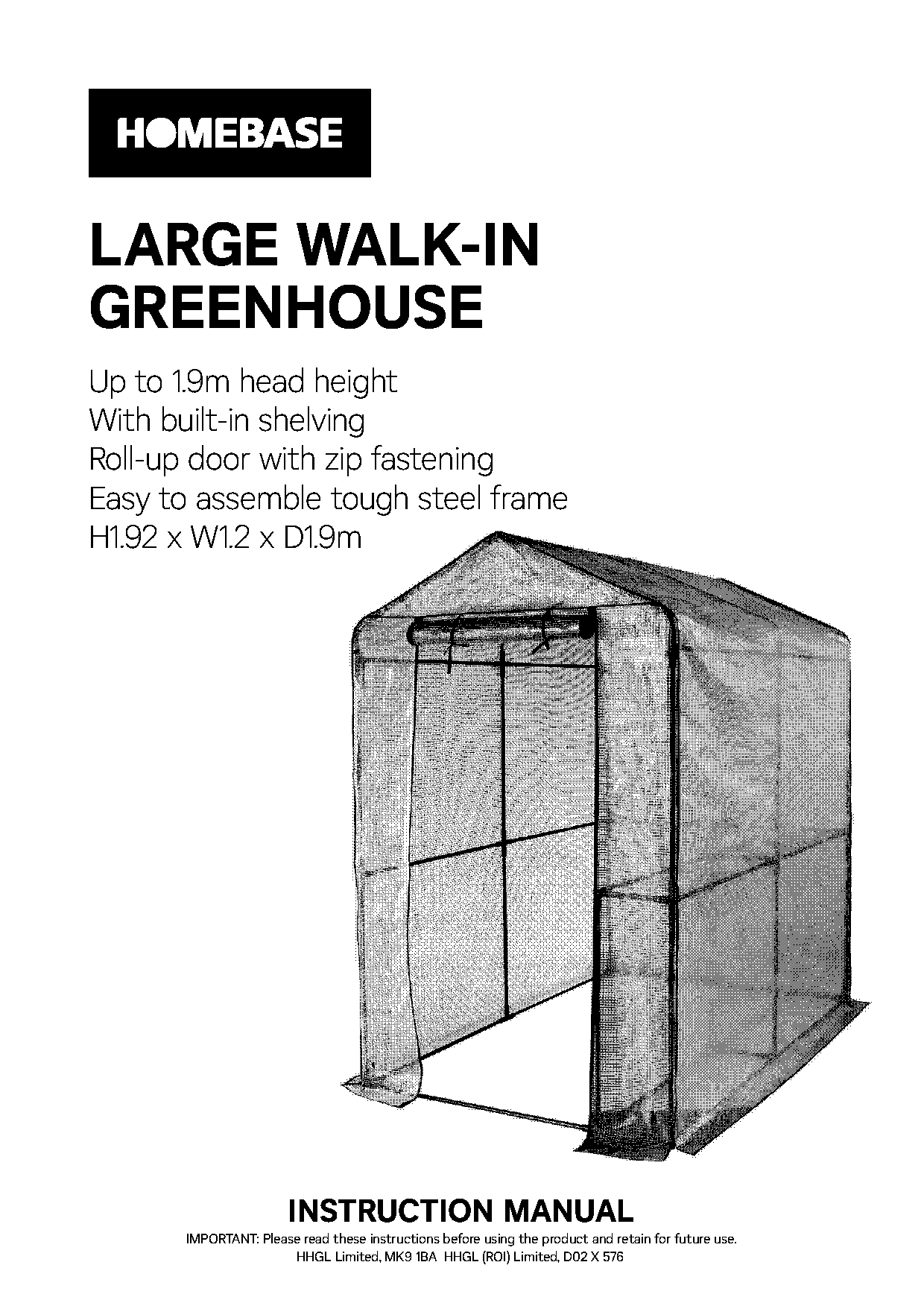 walk in greenhouse assembly instructions