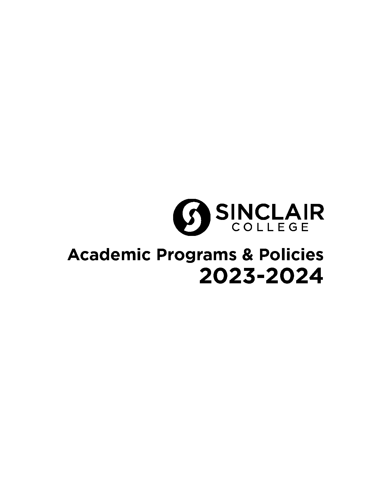 courses offered at sinclair community college