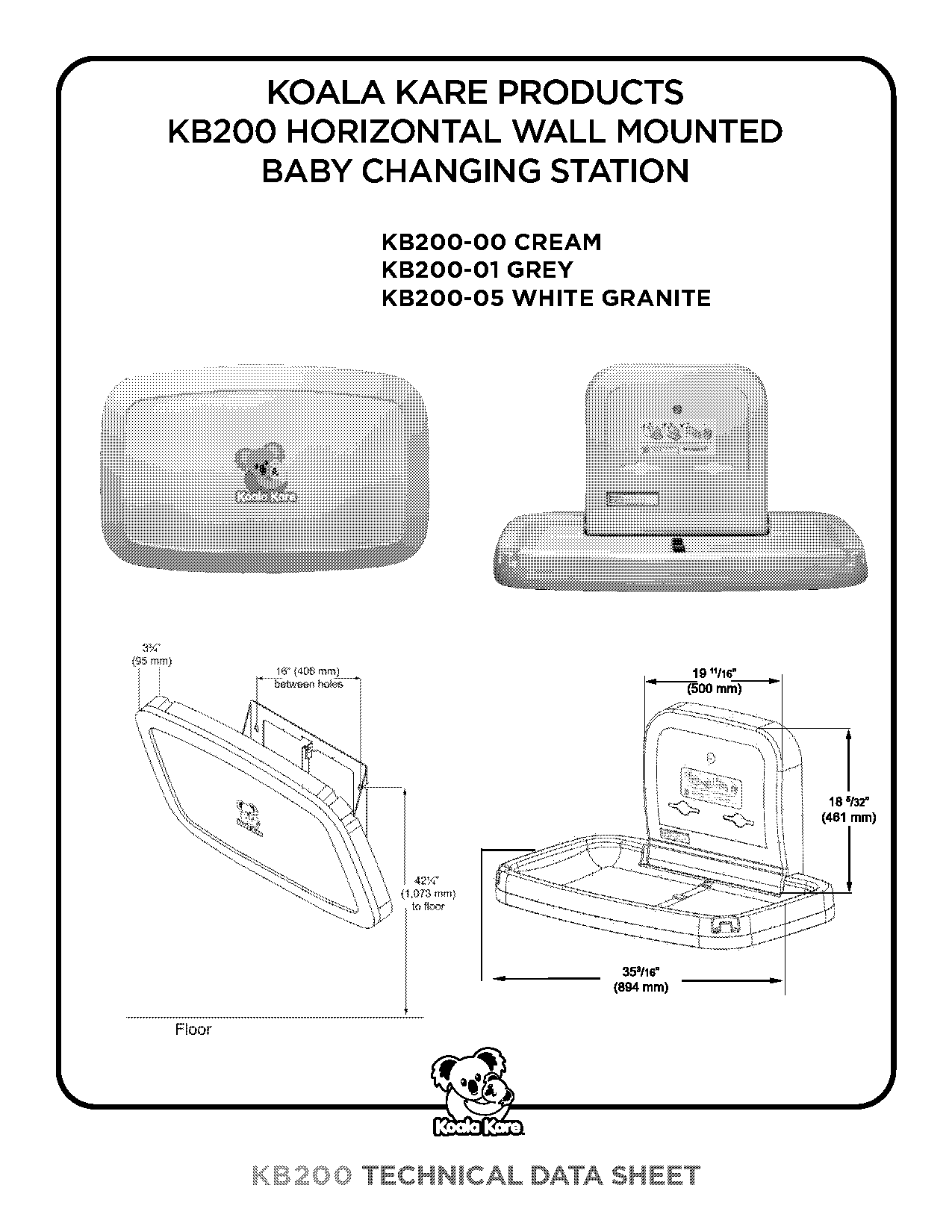 changing table wall unit