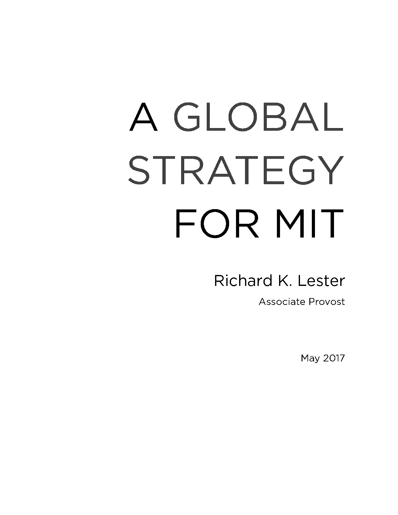 global strategy plan example