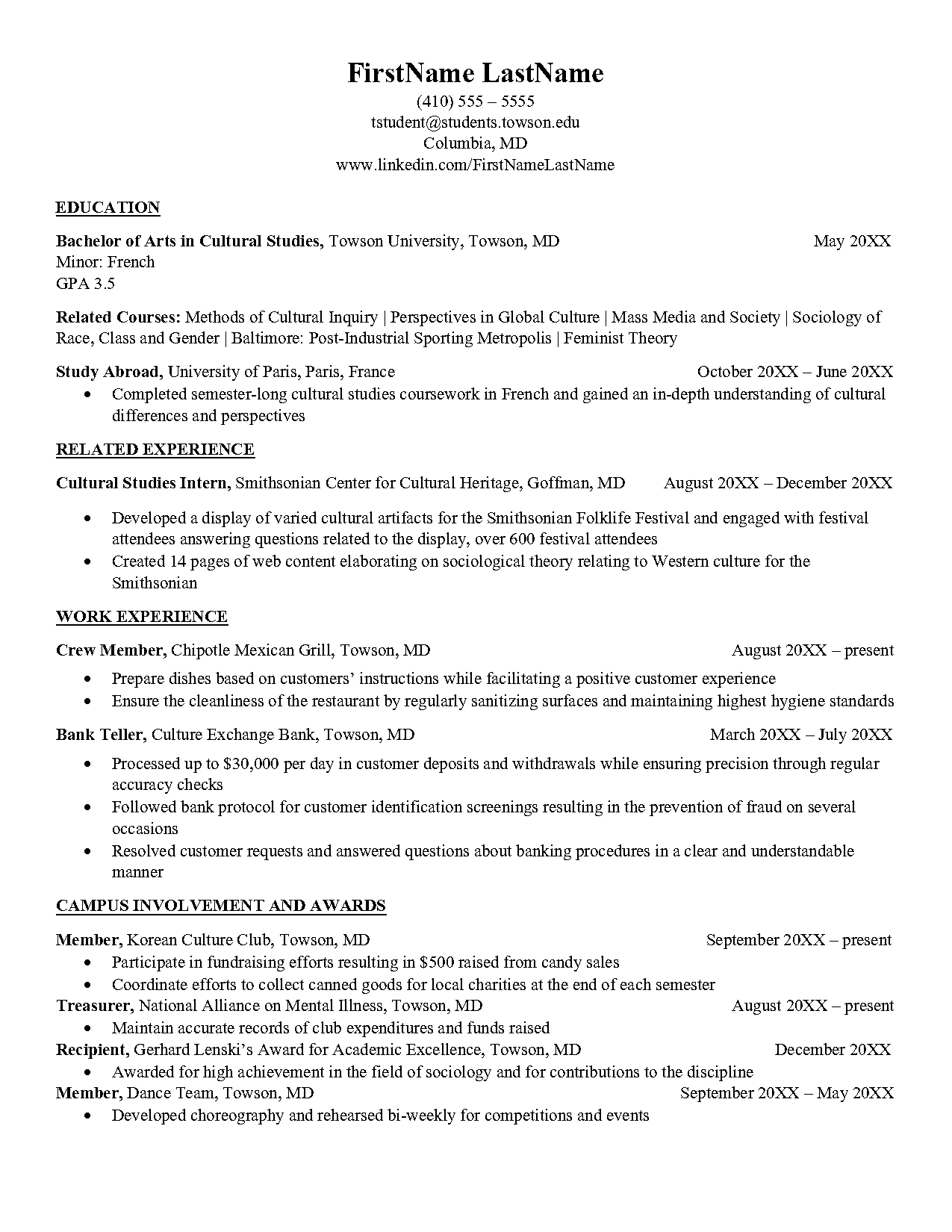 resume objective examples for a bank teller