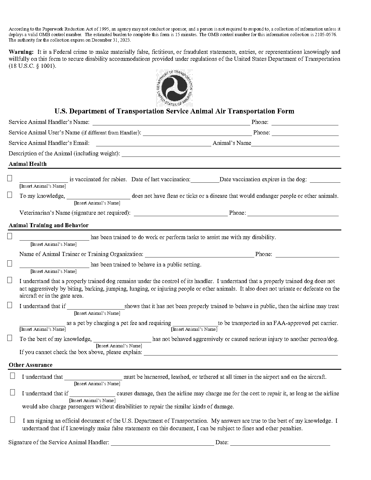 southwest airlines health declaration form