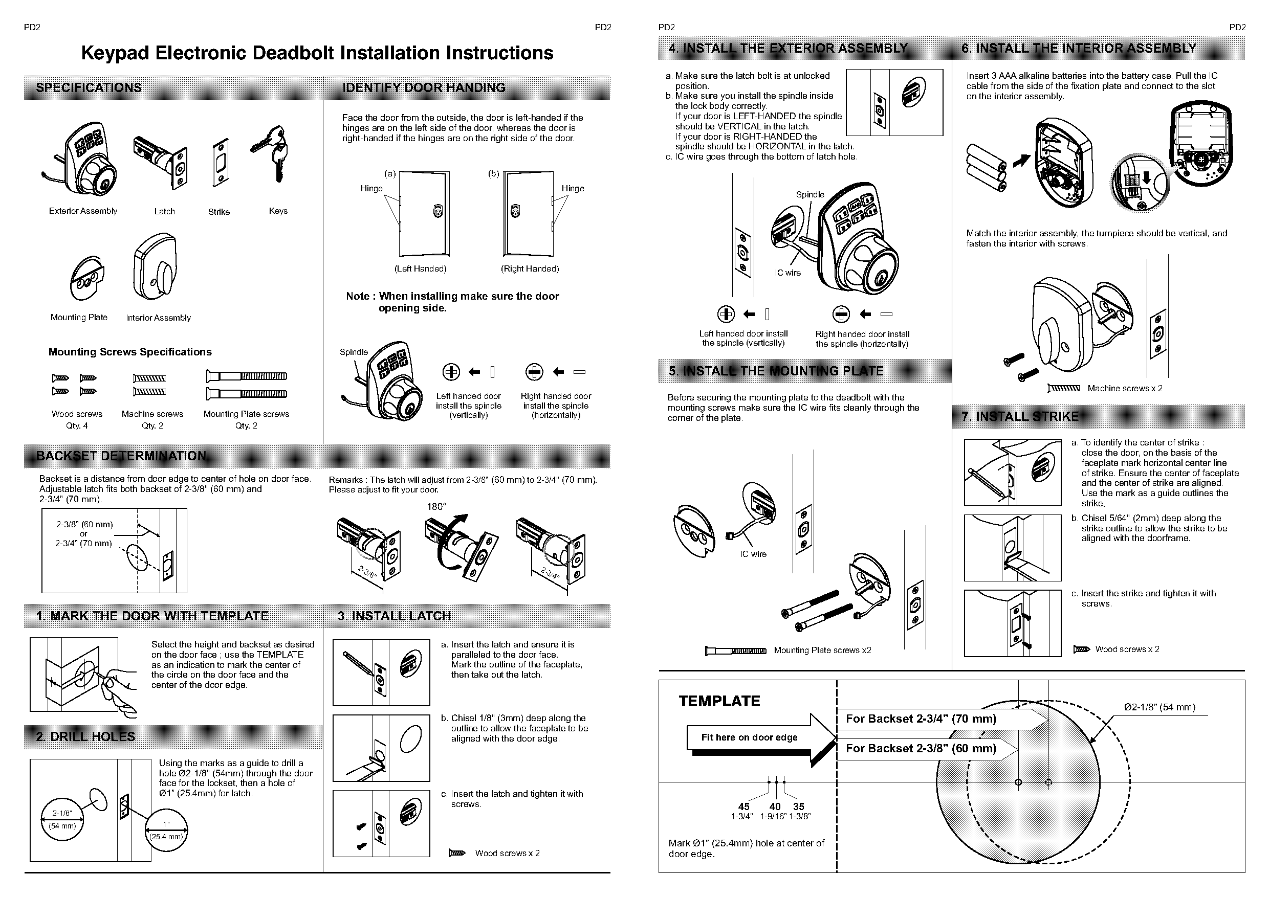 hyper tough digital lock manual