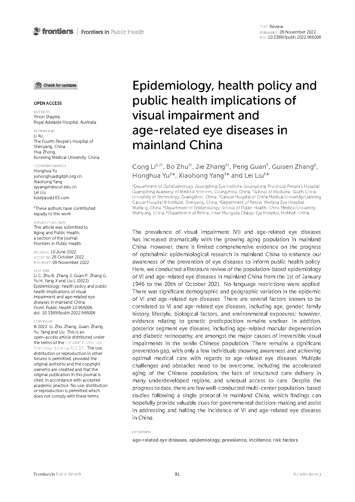 population based study visual impairment scholarly article