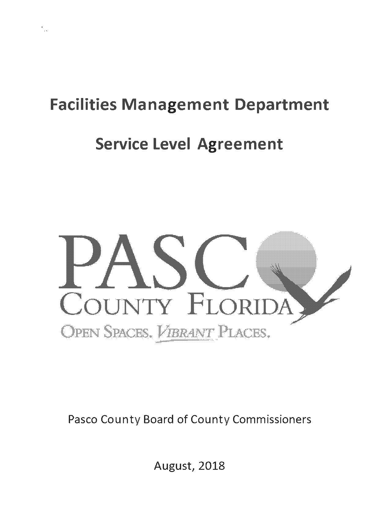 simple internal service level agreement template