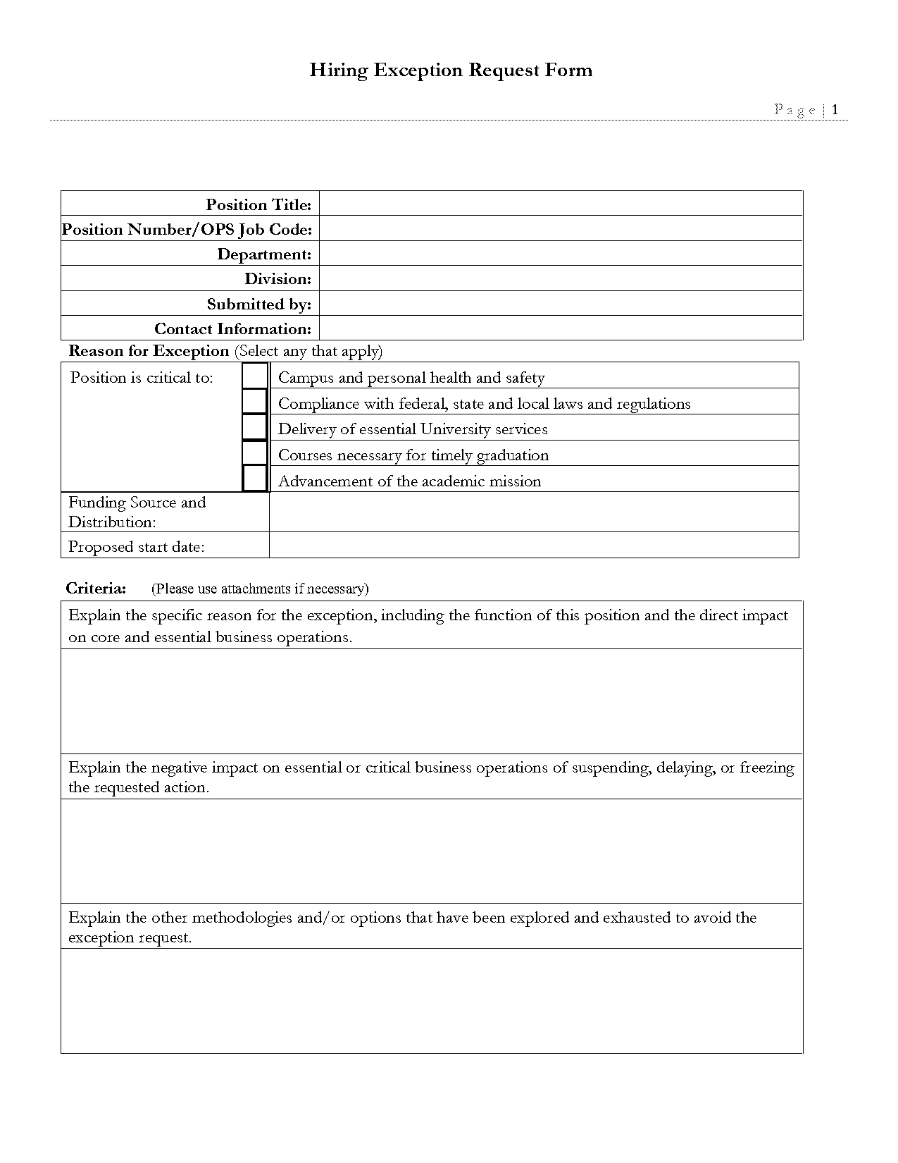 hire request form template