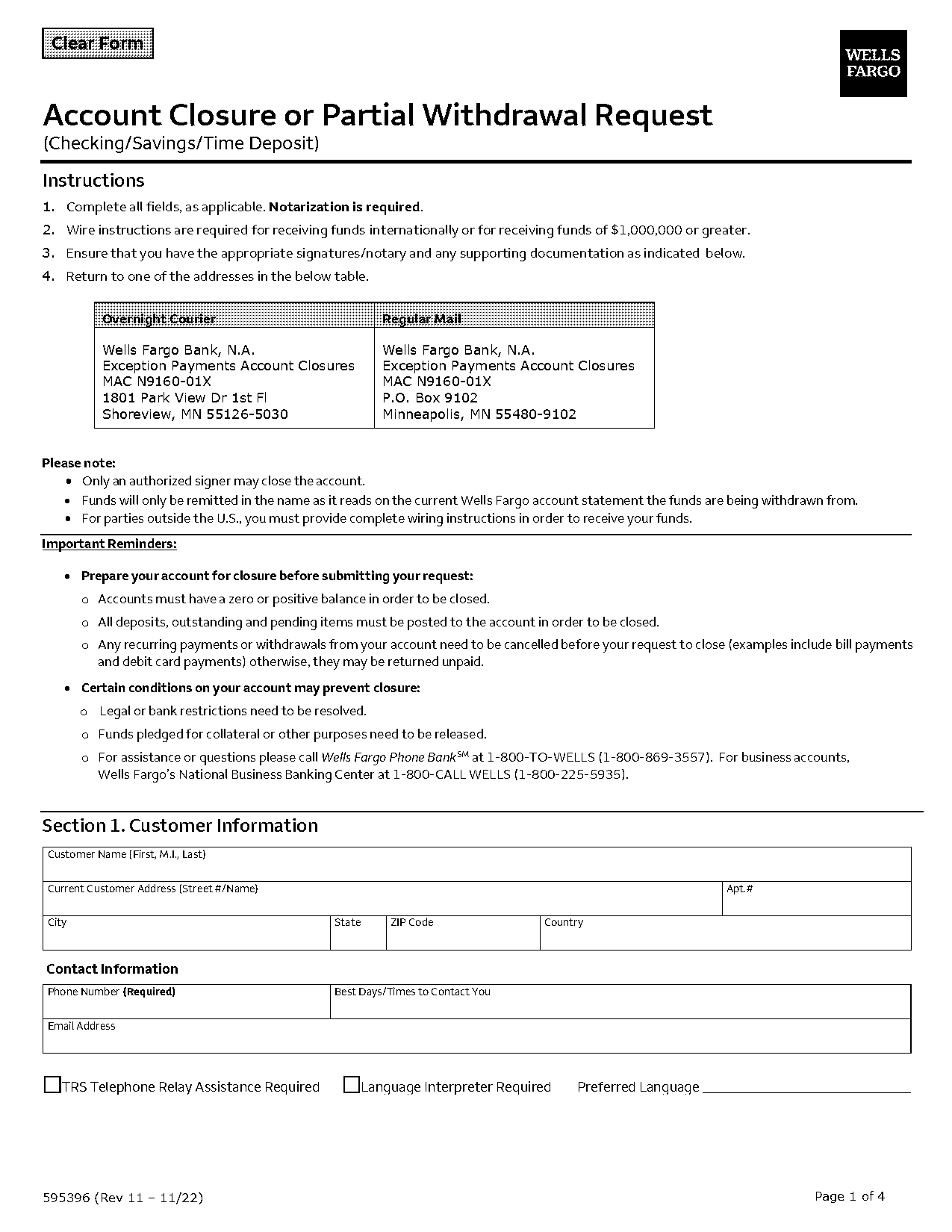 types of notary at wells fargo bank