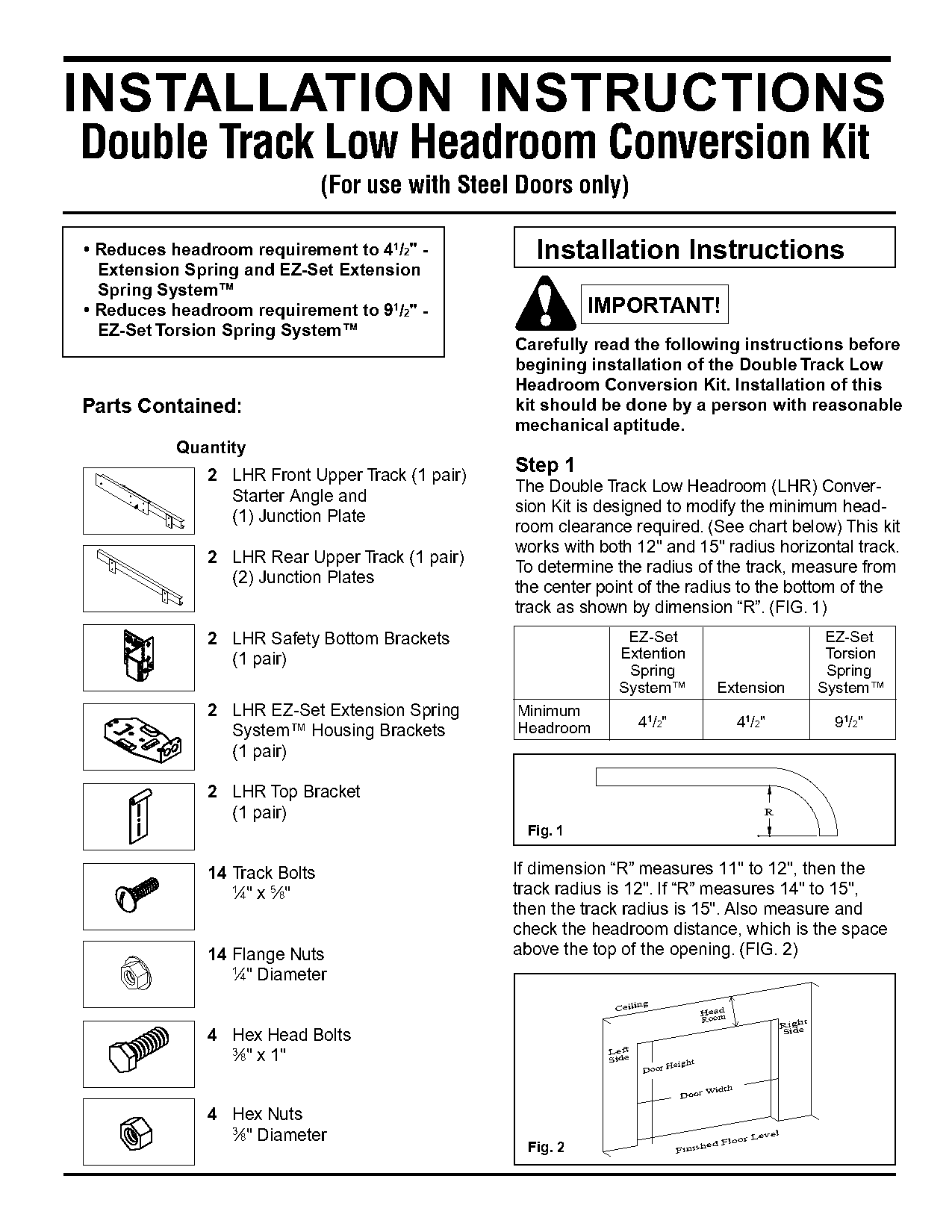 installation instructions for midland garage door