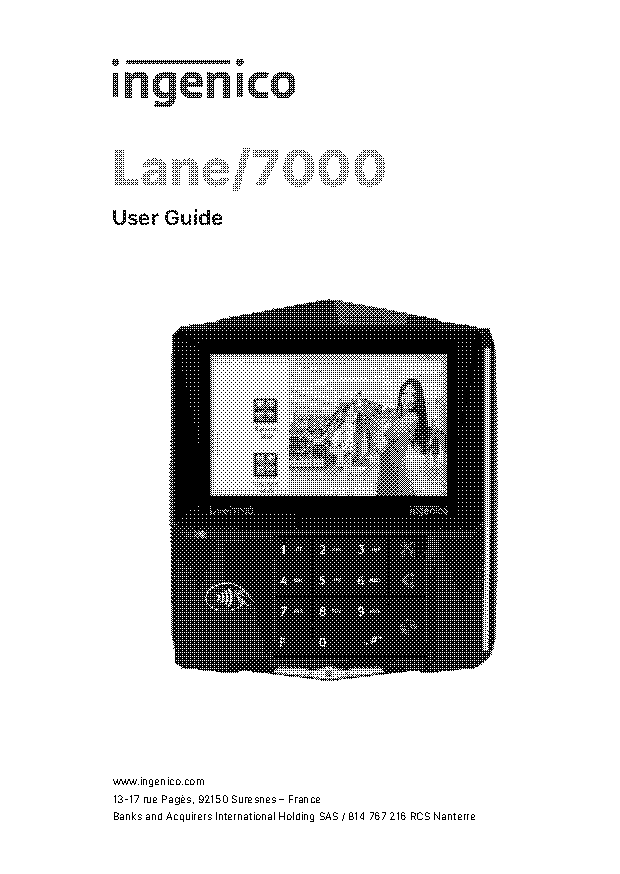 ingenico credit card machine instructions