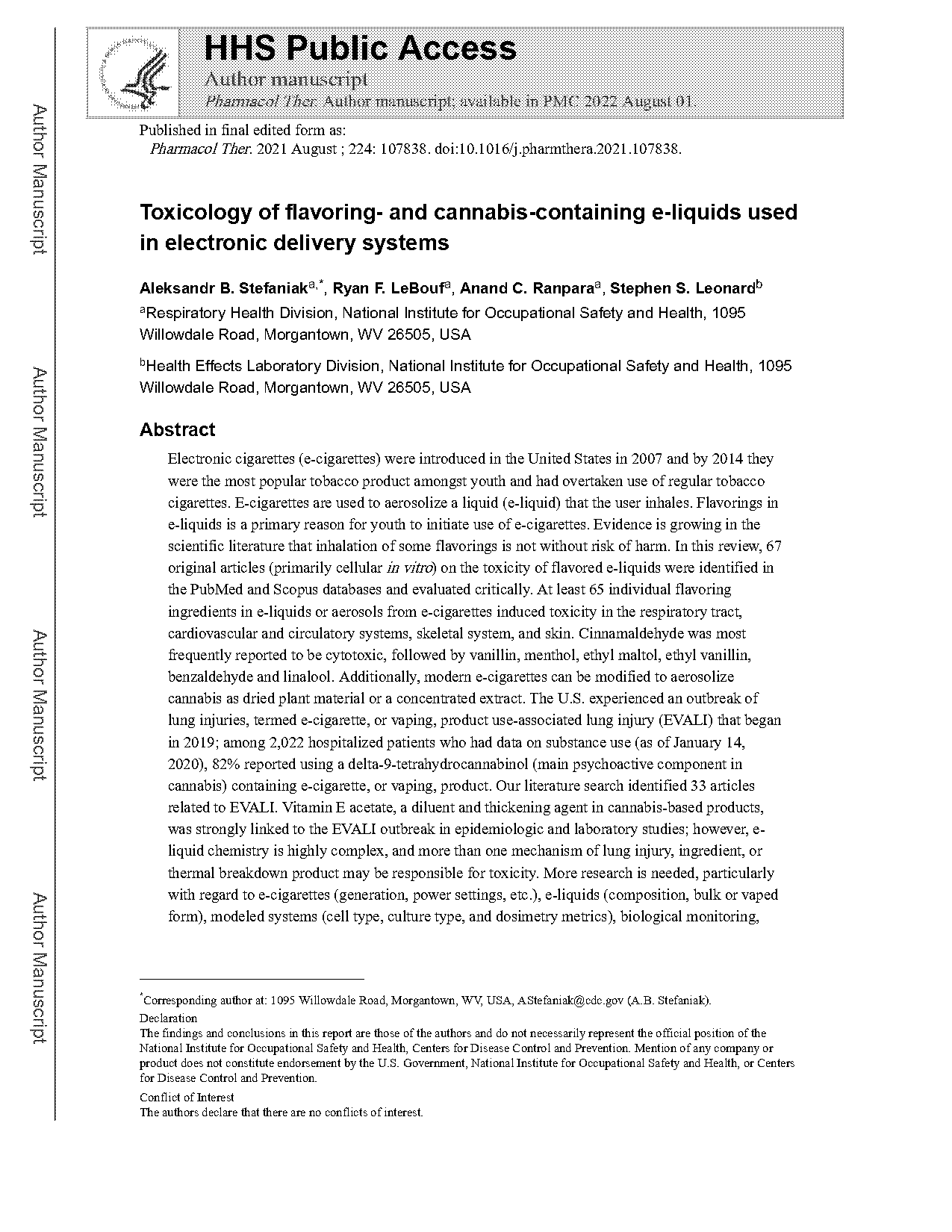 cdc reports thc balck market catrdiges responsible for injuries