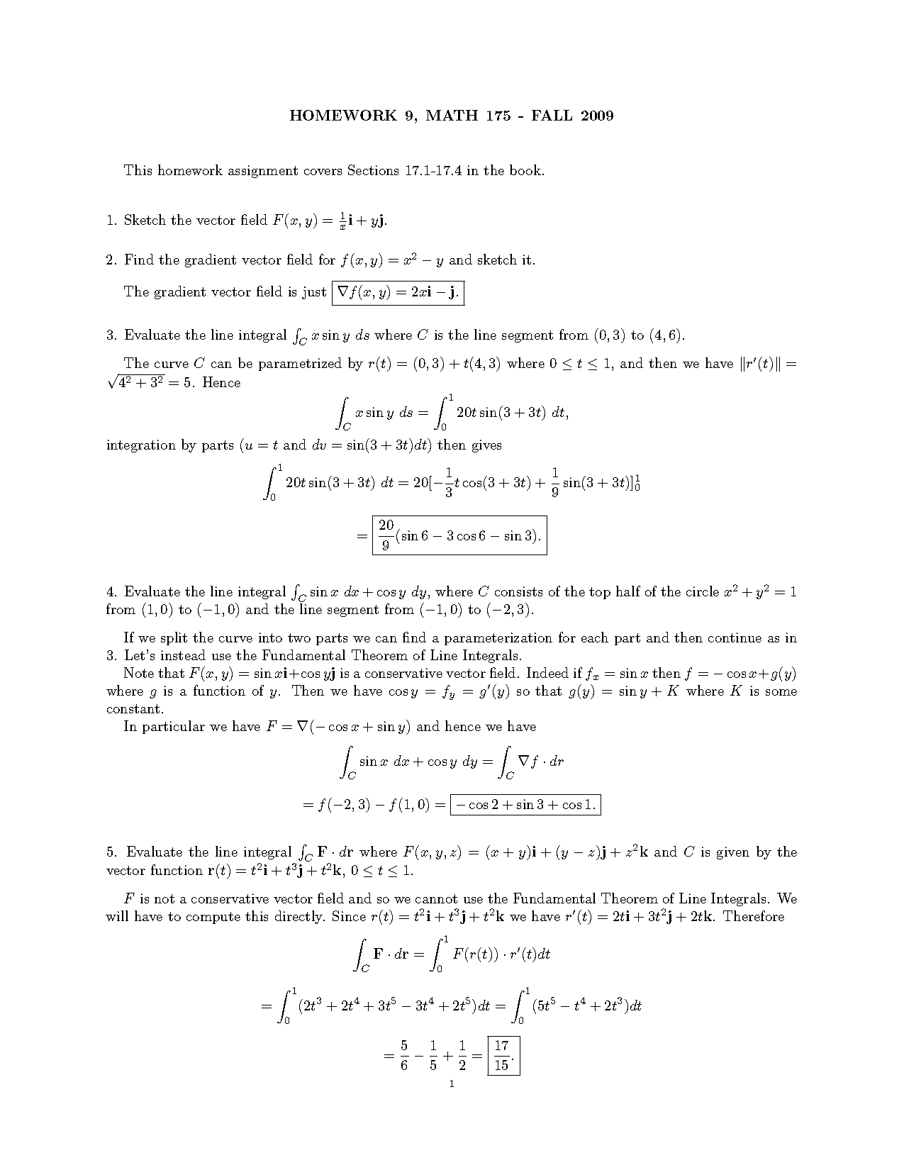 use the fundamental theorem of line integrals to evaluate