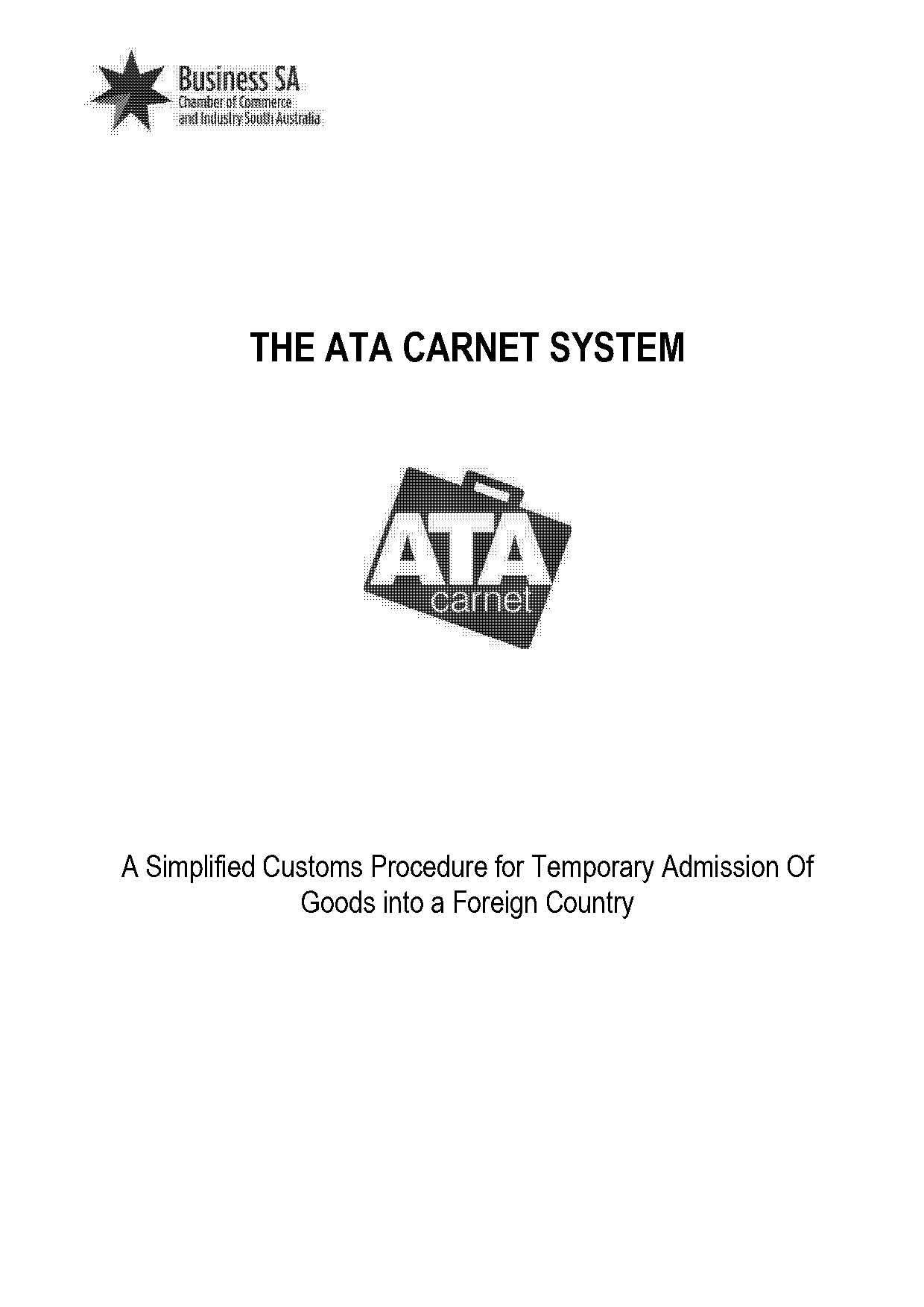 ata carnet application form and undertaking