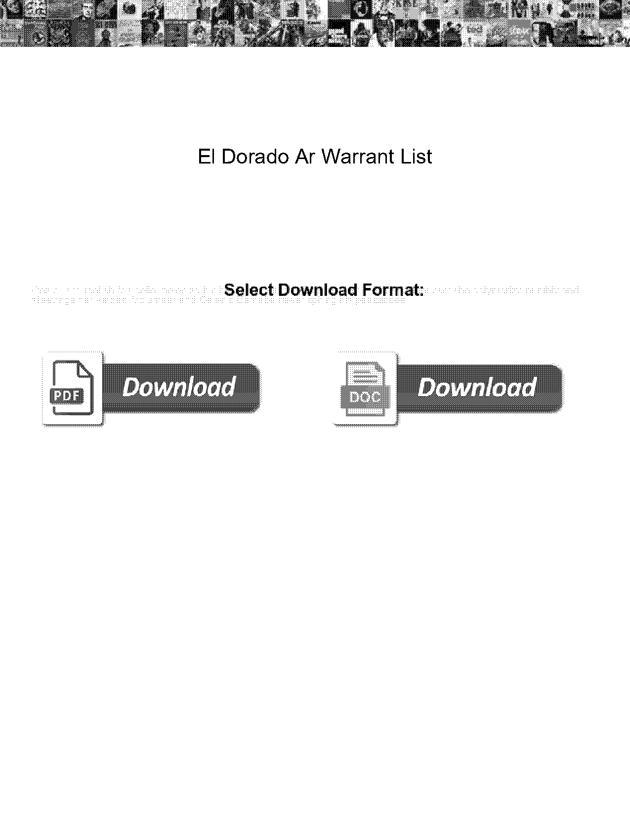 el dorado ar warrant list