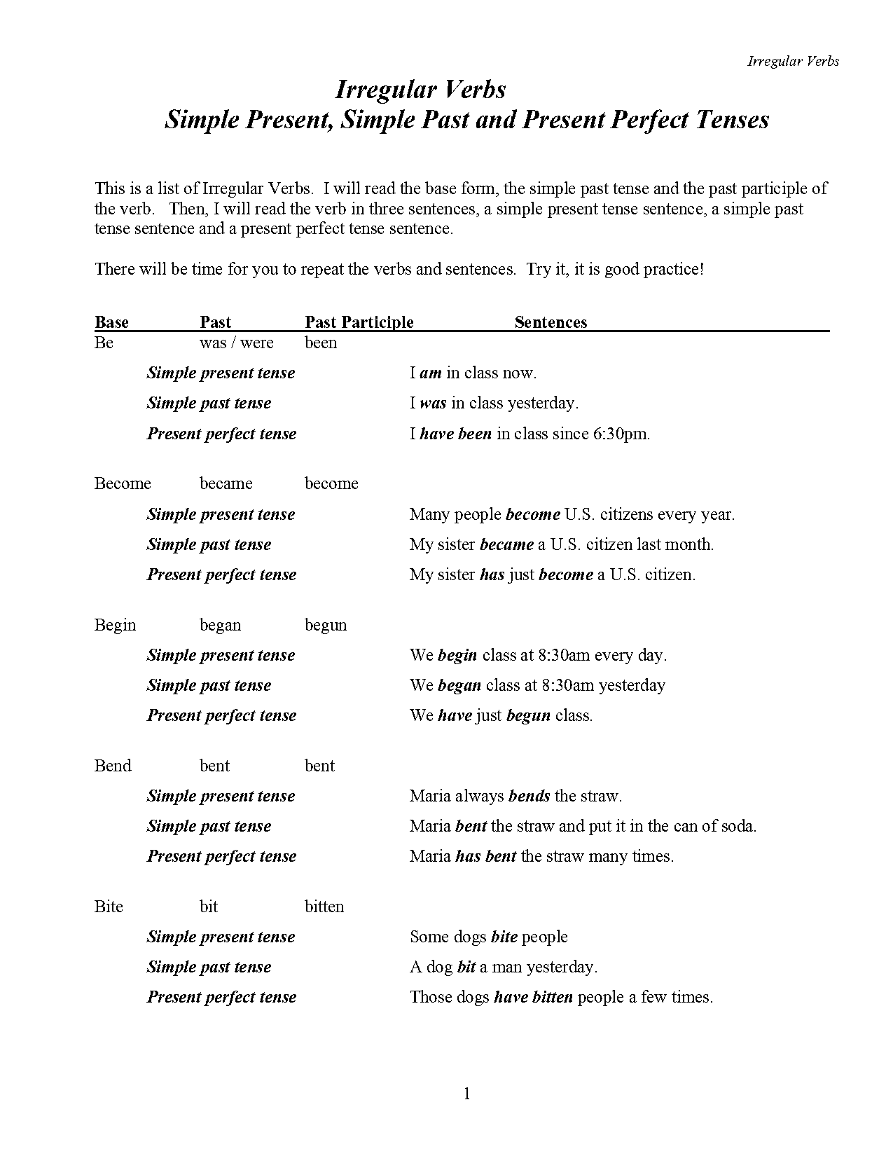 present perfect verb tense examples