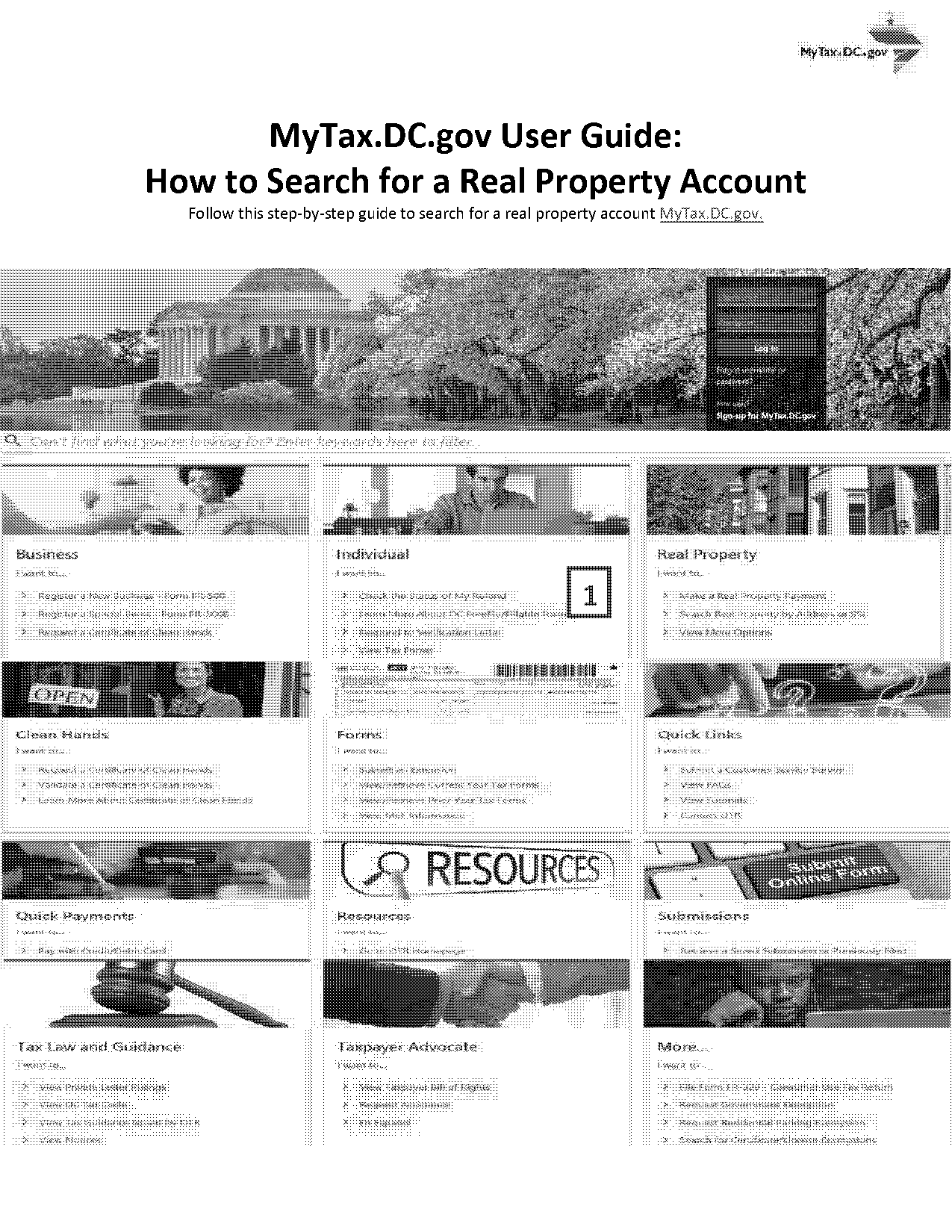 dc real property database