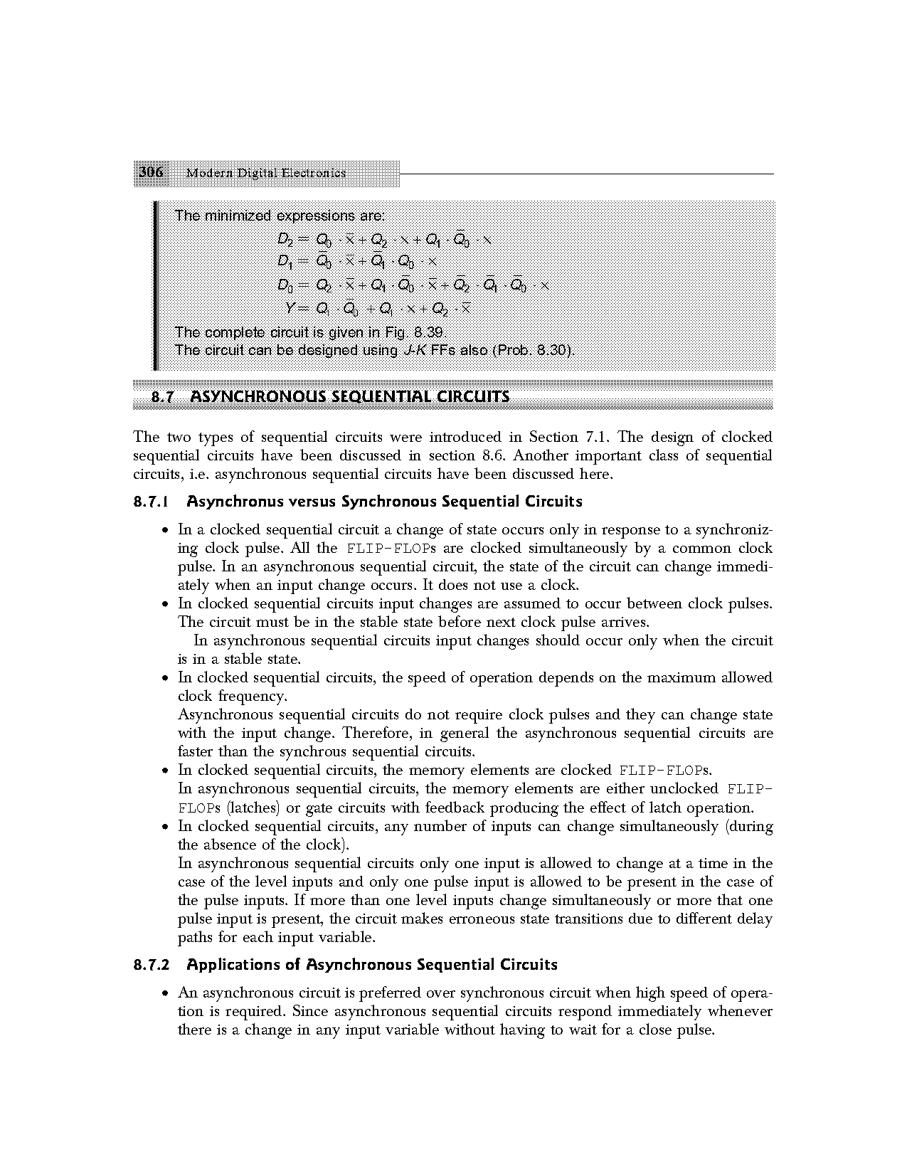 design examples of asynchronous sequential circuits