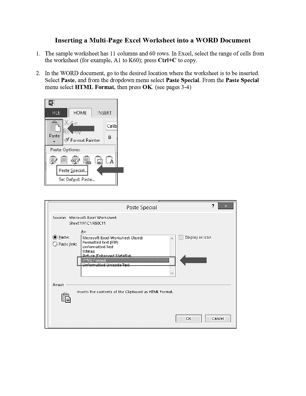 how to insert heading to table in word