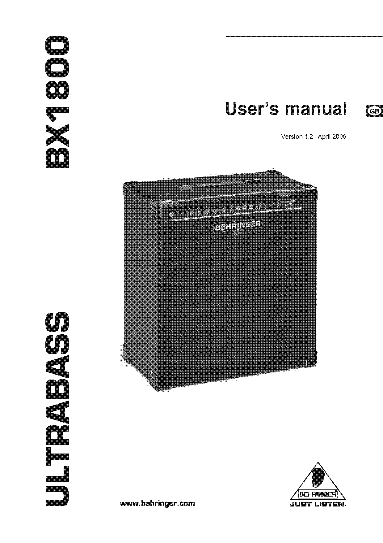 behringer v amp pro service manual