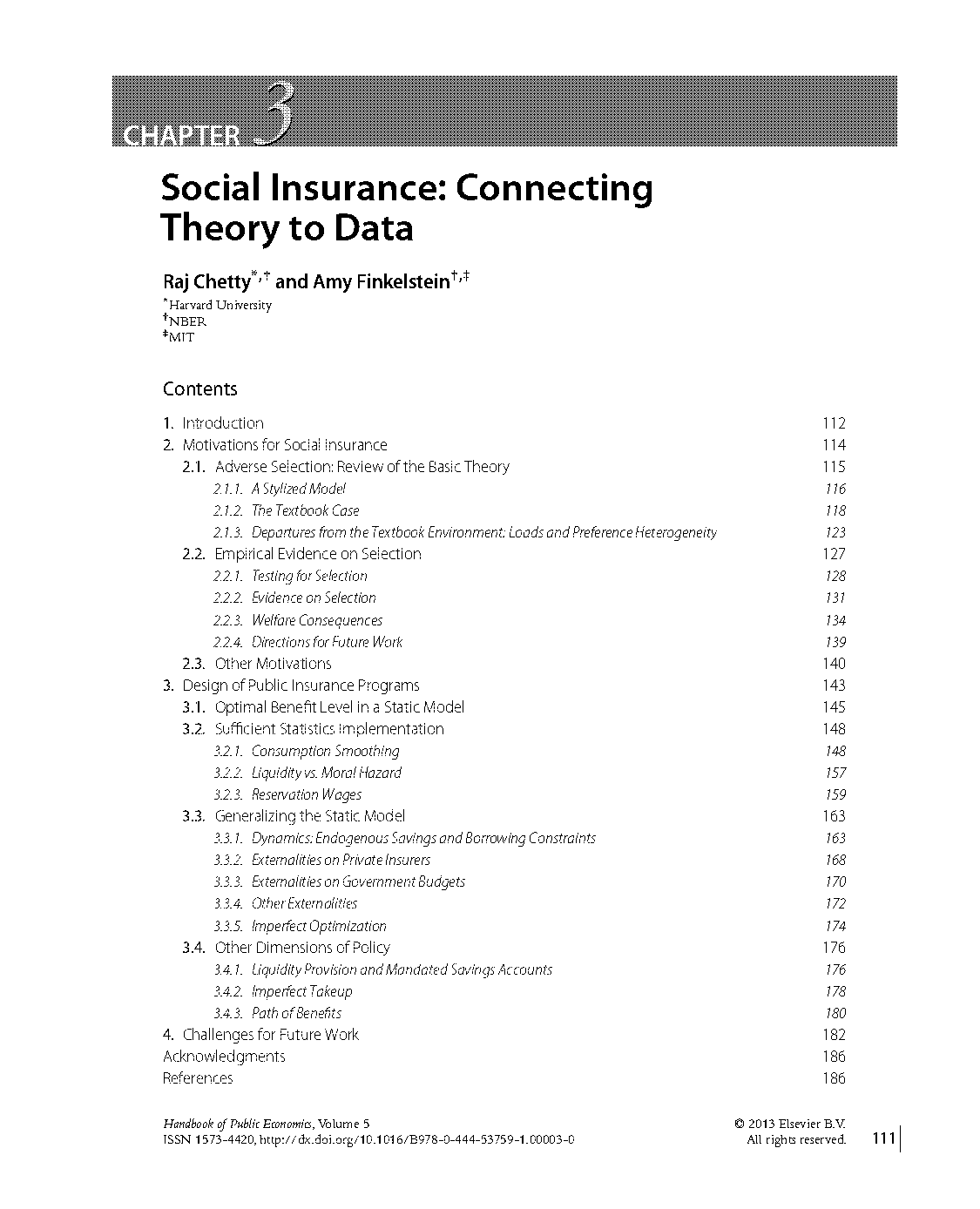 an example of social insurance is