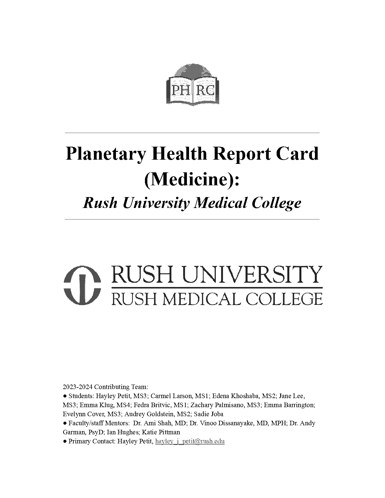 rush university medical school requirements