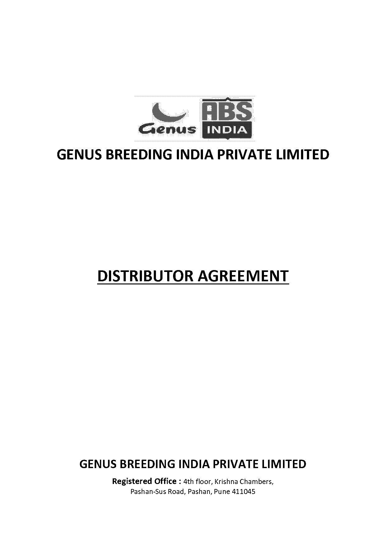 distribution agreement sample pdf