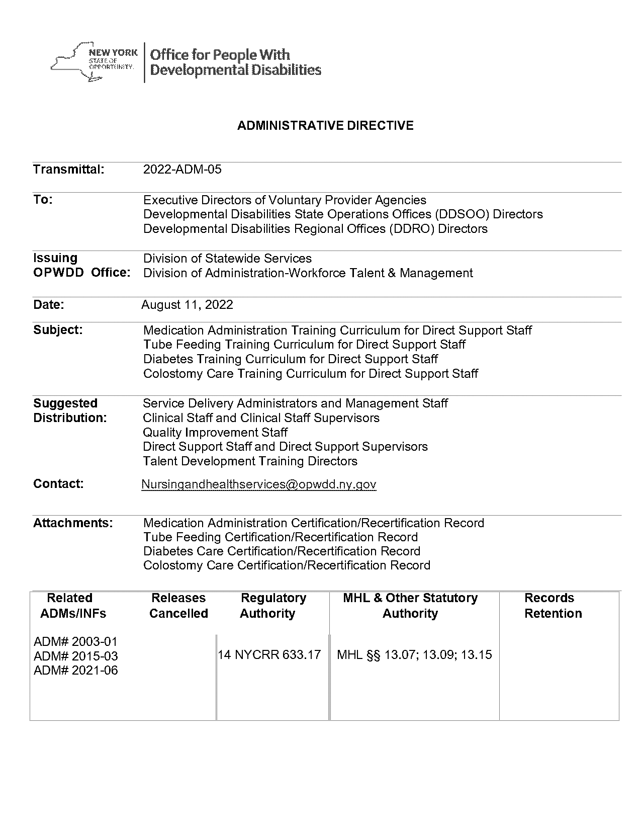 administration and direct care staff differences