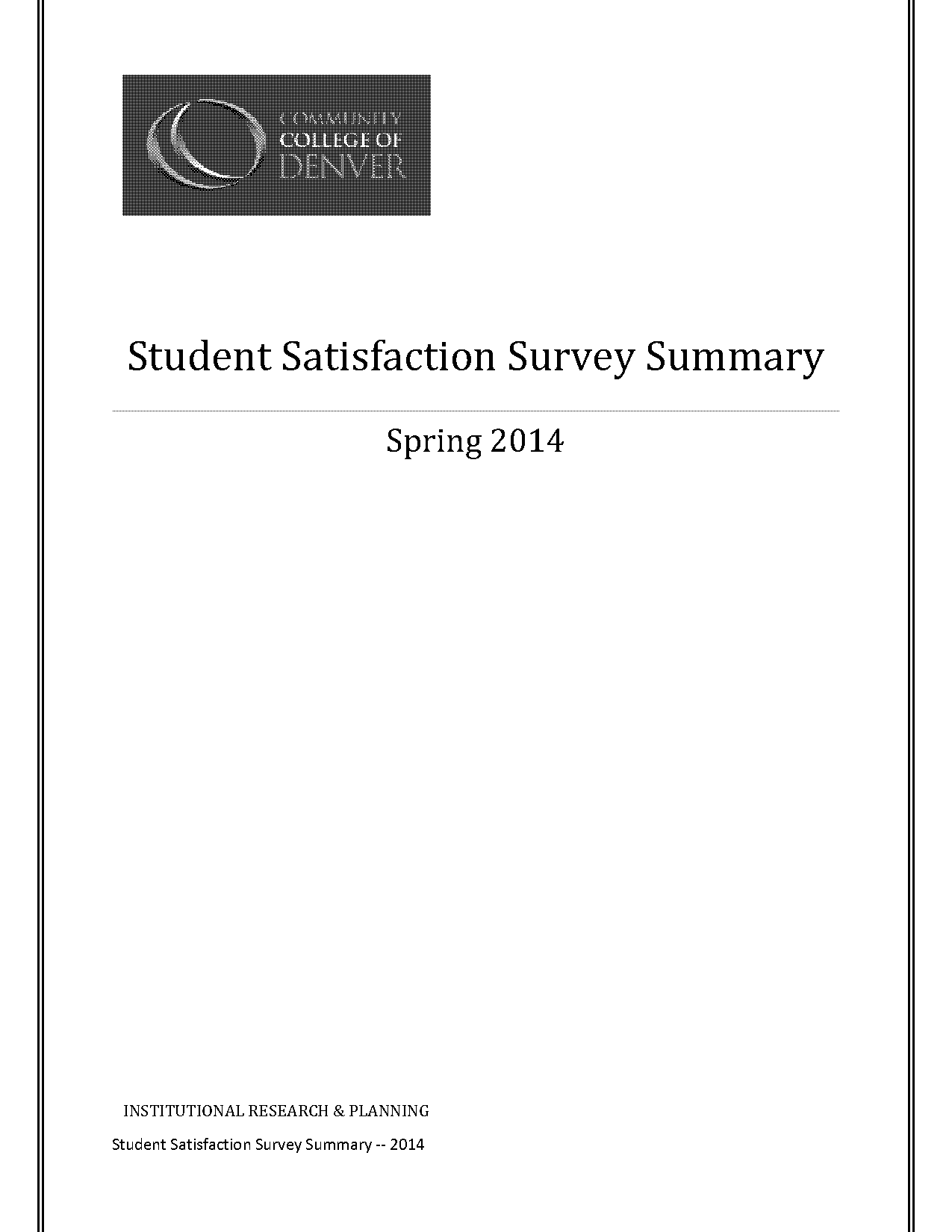 college satisfaction survey examples question