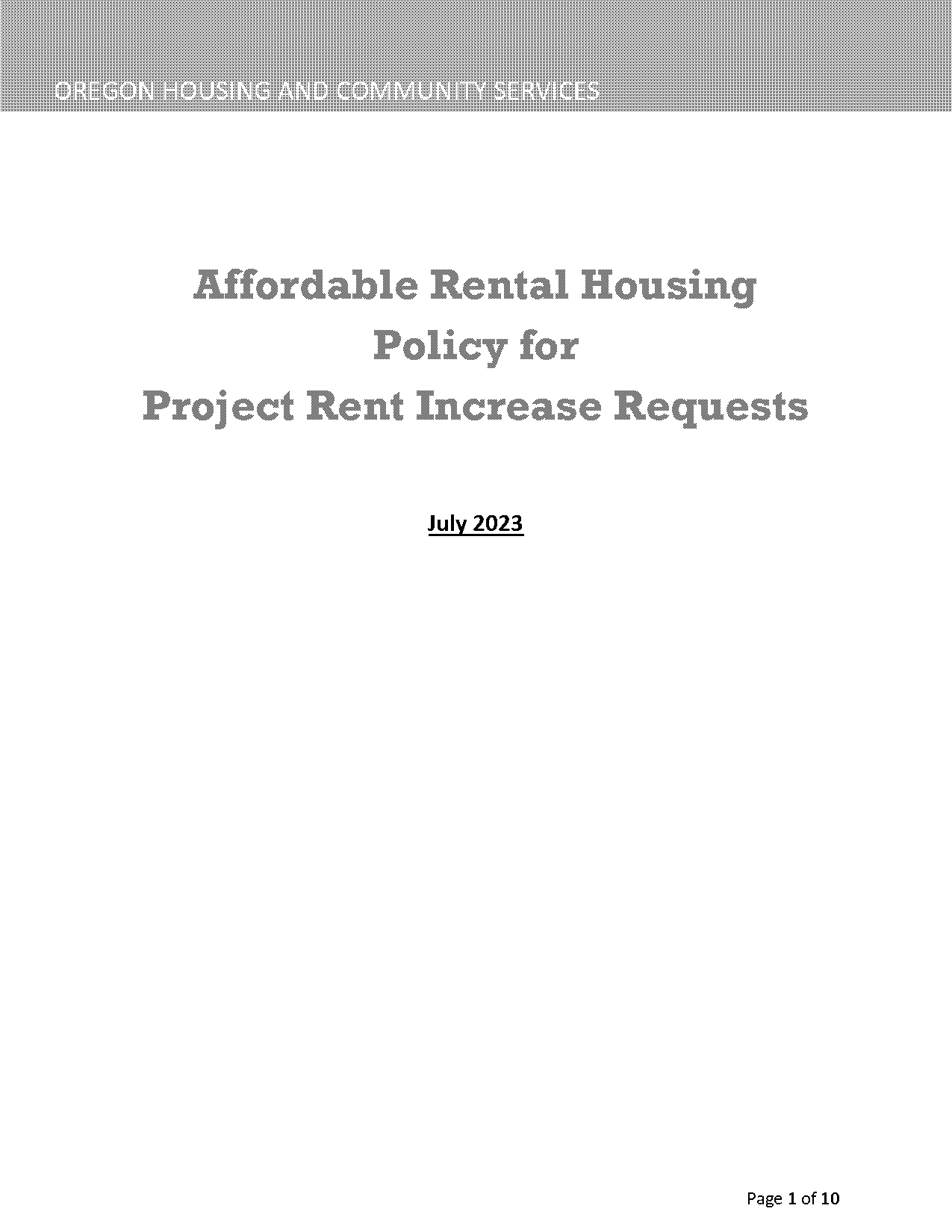 letter requesting not to increase rent