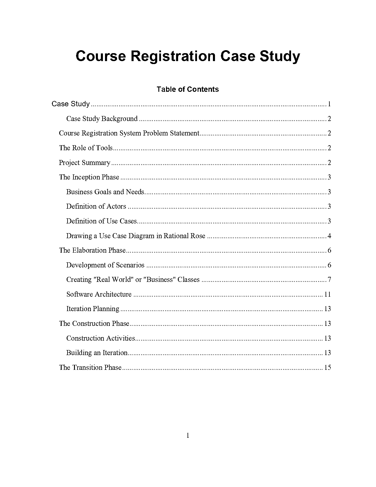 online course reservation system project problem statement