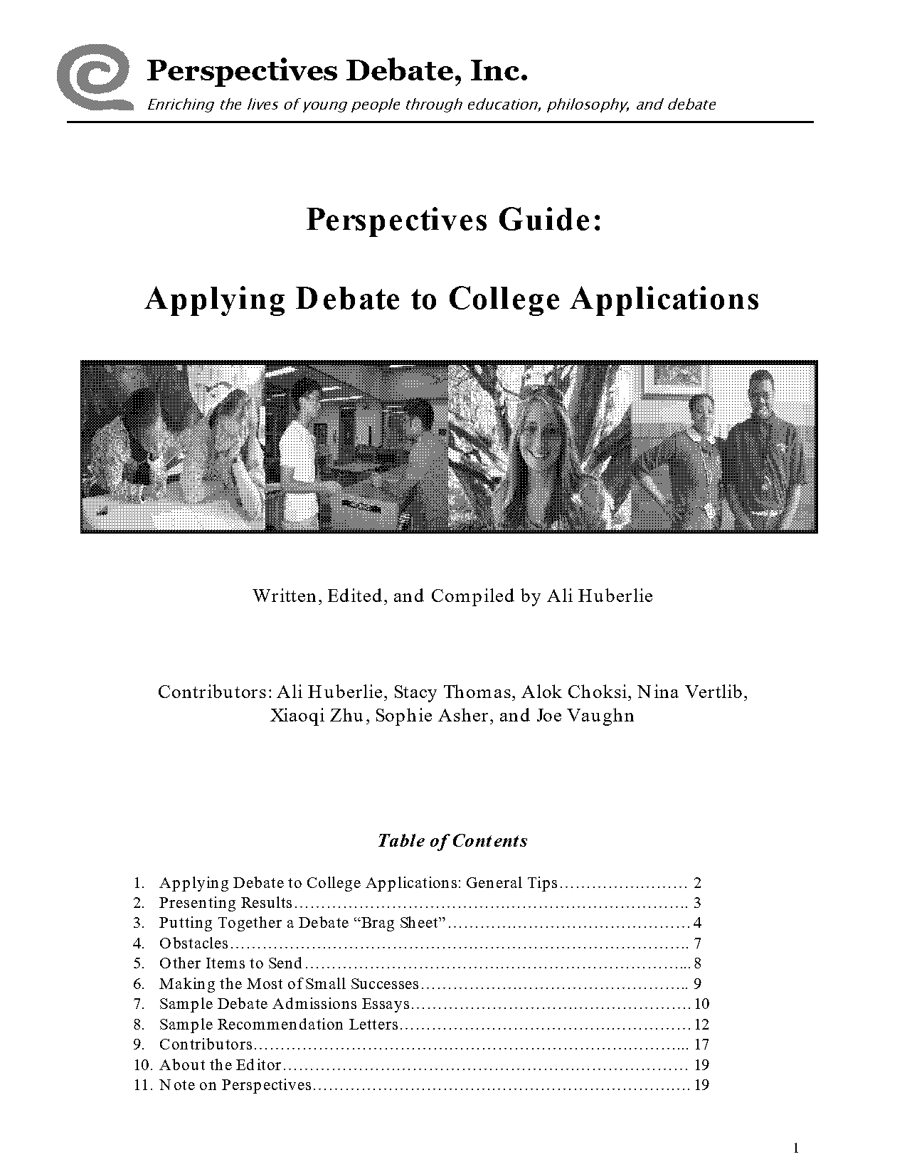 award examples for college applications