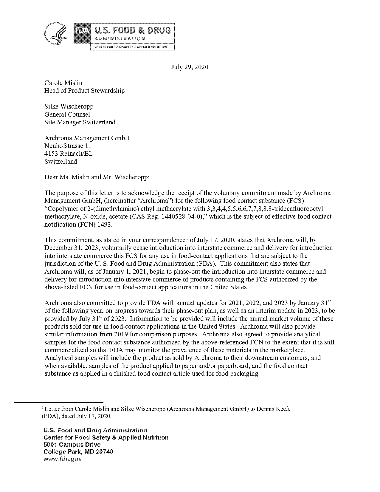 response to offer letter without committing