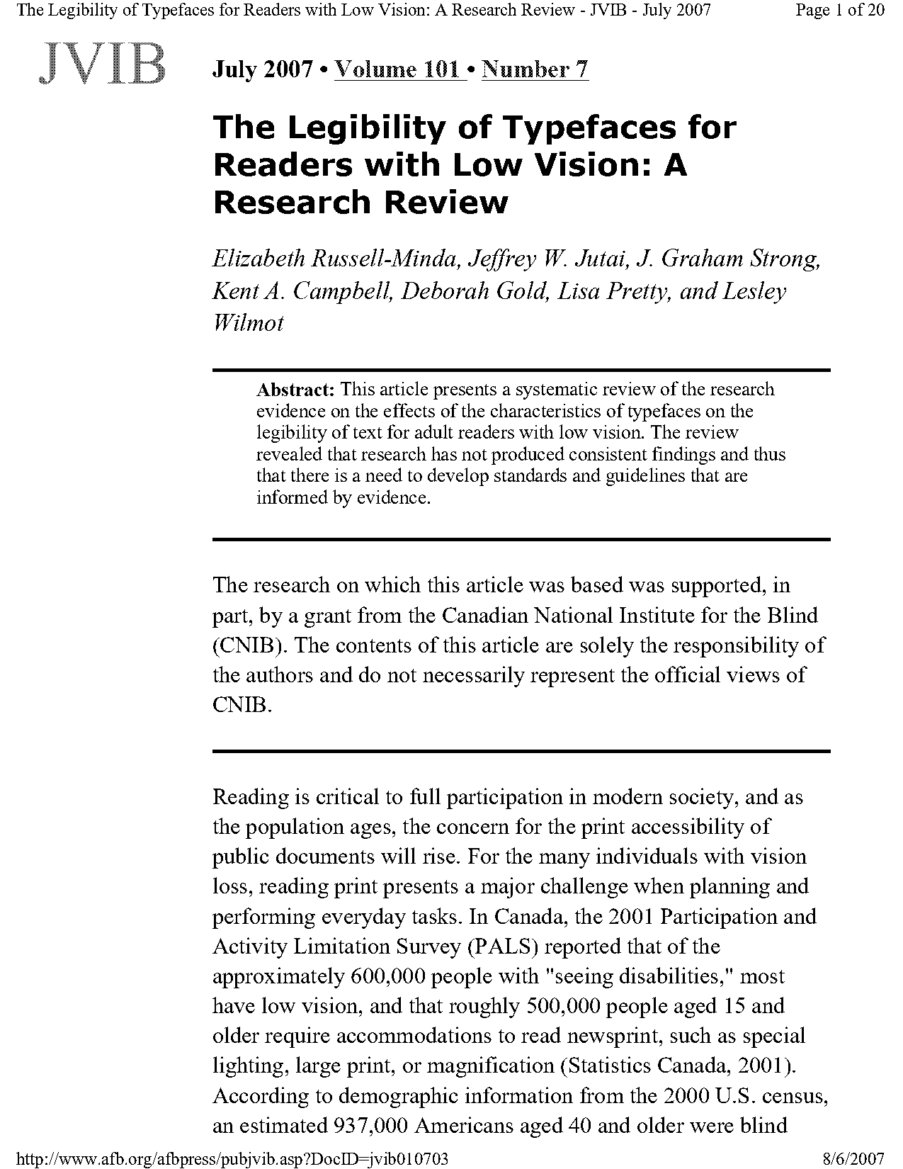 population based study visual impairment scholarly article